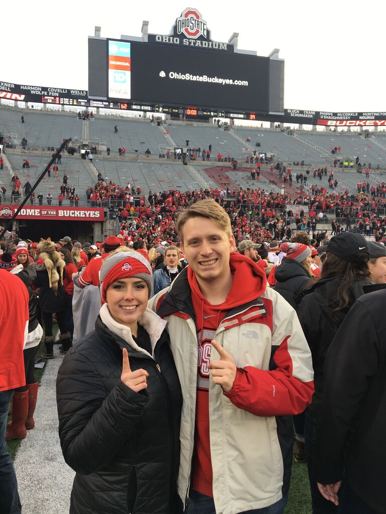 After a dominant win over that team up north, we got to storm the field again!