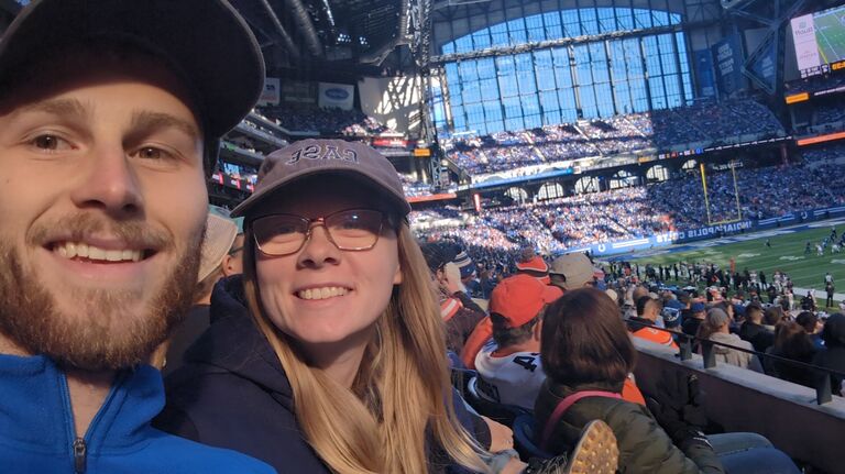 Colts Game...Thanks to Bob's dad for the tickets!
