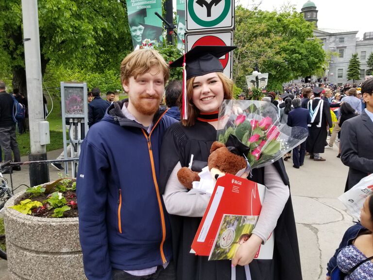 Carrie graduates from McGill, excited to stay in Montreal