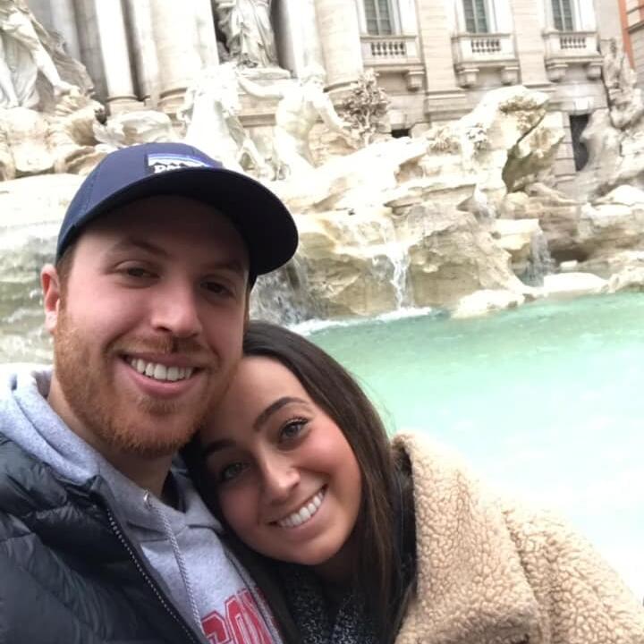 Their study abroad program brought them to the same country, Italy. With Emma in Florence and Adam in Rome, they visited each other on the weekends and traveling through Europe together. Highlights included spending Valentine's Day in Venice & Verona and Emma's 21st birthday in Barcelona.