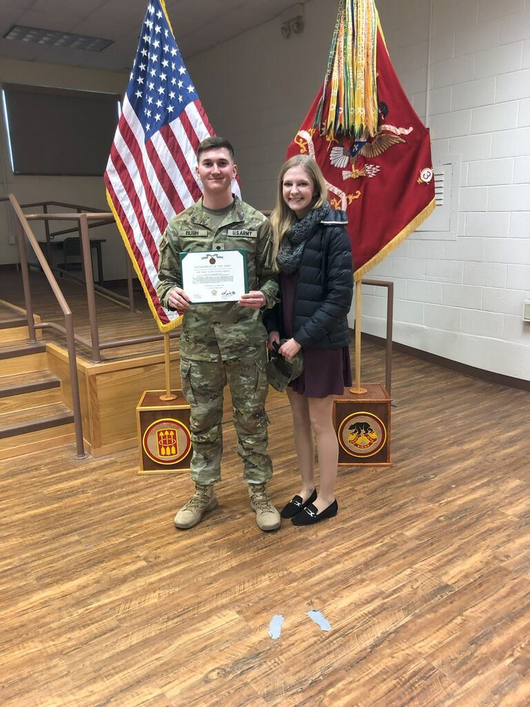 Alex graduated from Advanced Individual Training as The Distinguished Honor Grad of his class. He left shortly after for Korea.