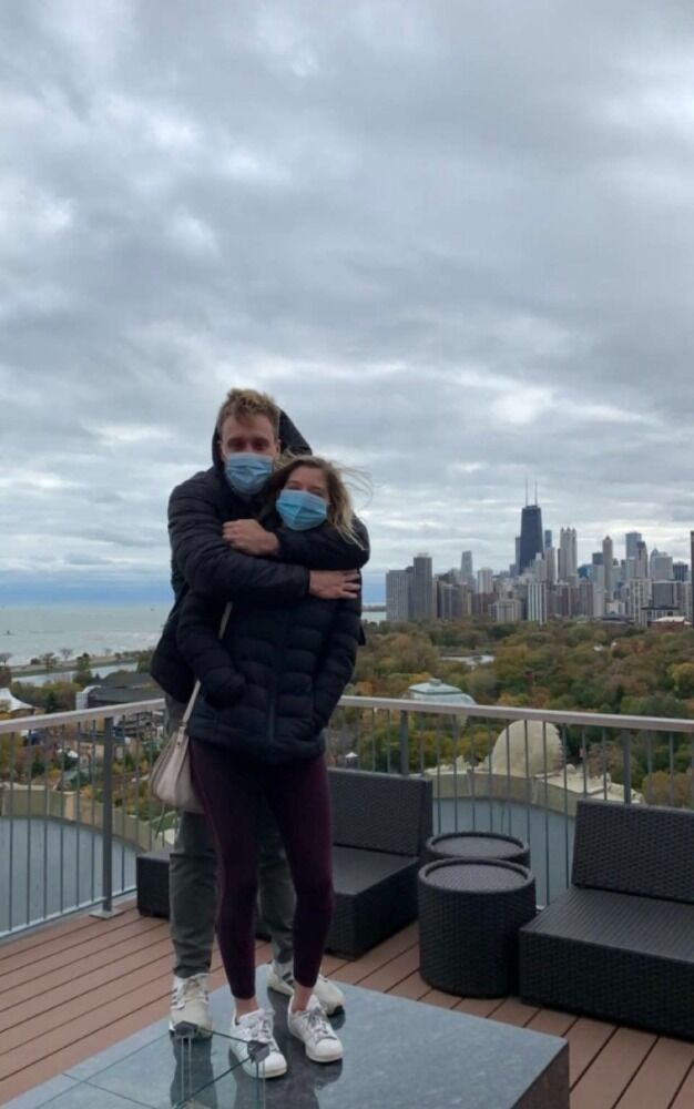 Julia and Justin met in the middle of a global pandemic in Chicago, Illinois at their mutual friend's birthday dinner.