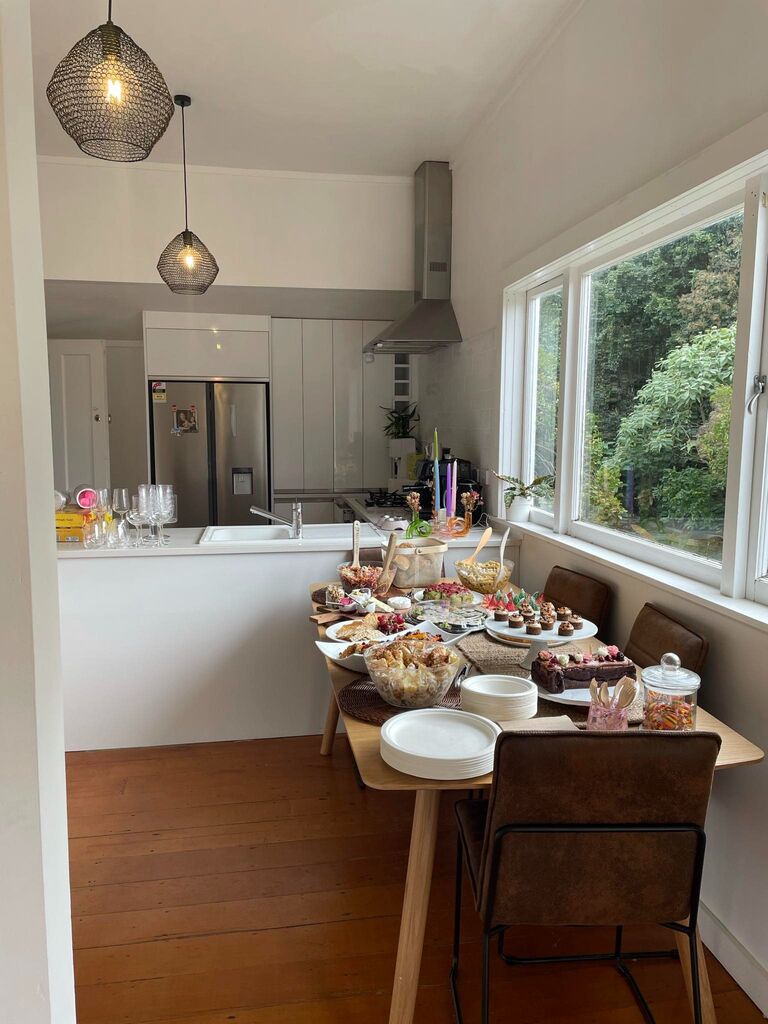 ...and welcome our new kitchen, in time to celebrate Margaret Mary's 1st birthday!