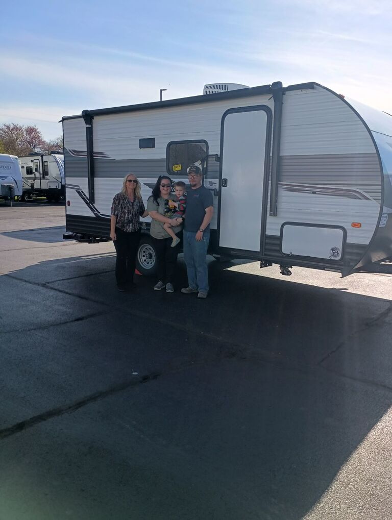 They bought their first camper!!
(they have camped twice since then)