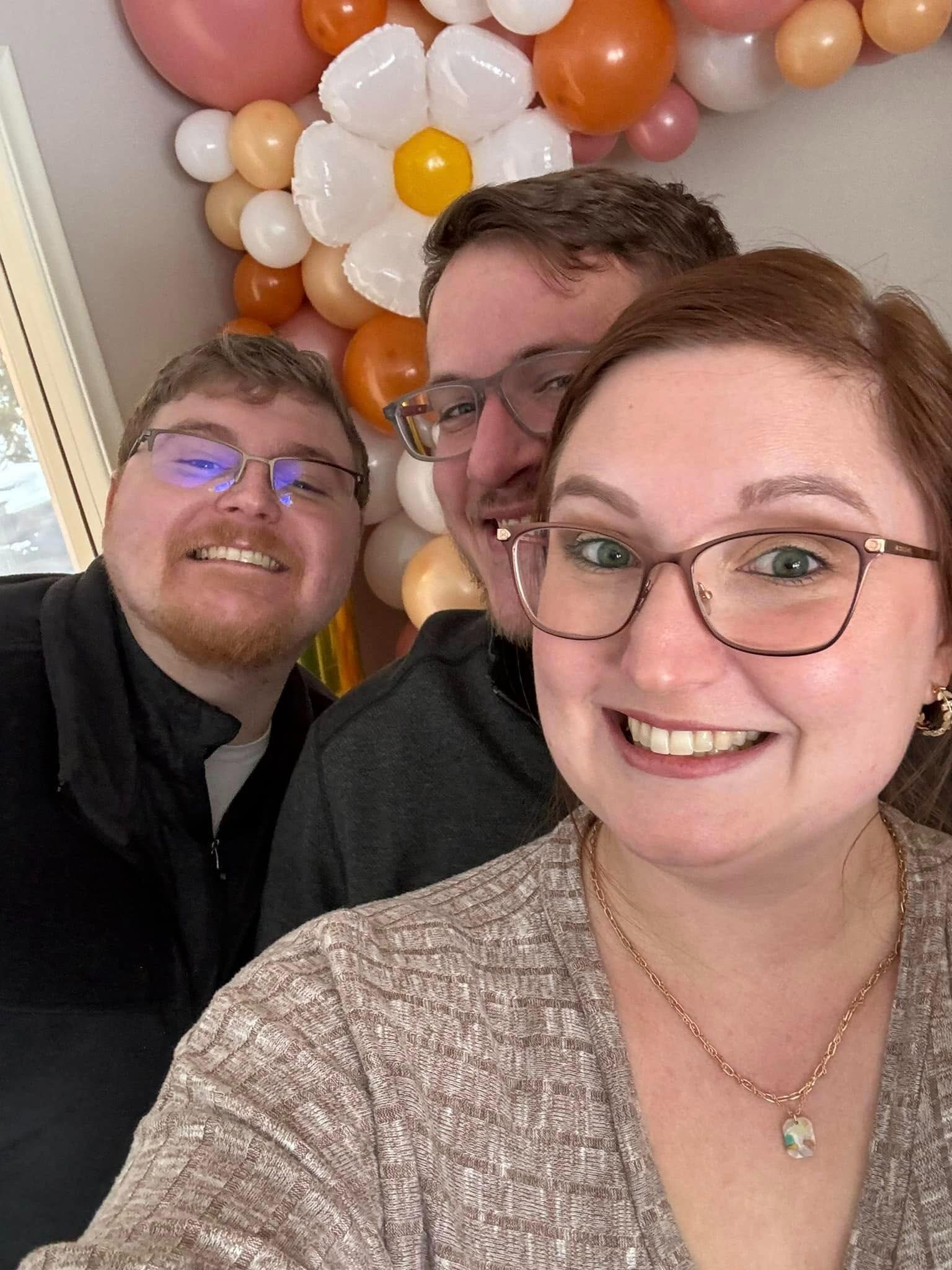 Just a fun photo from my niece Marley's first birthday party with Daniel and my little brother Mason.