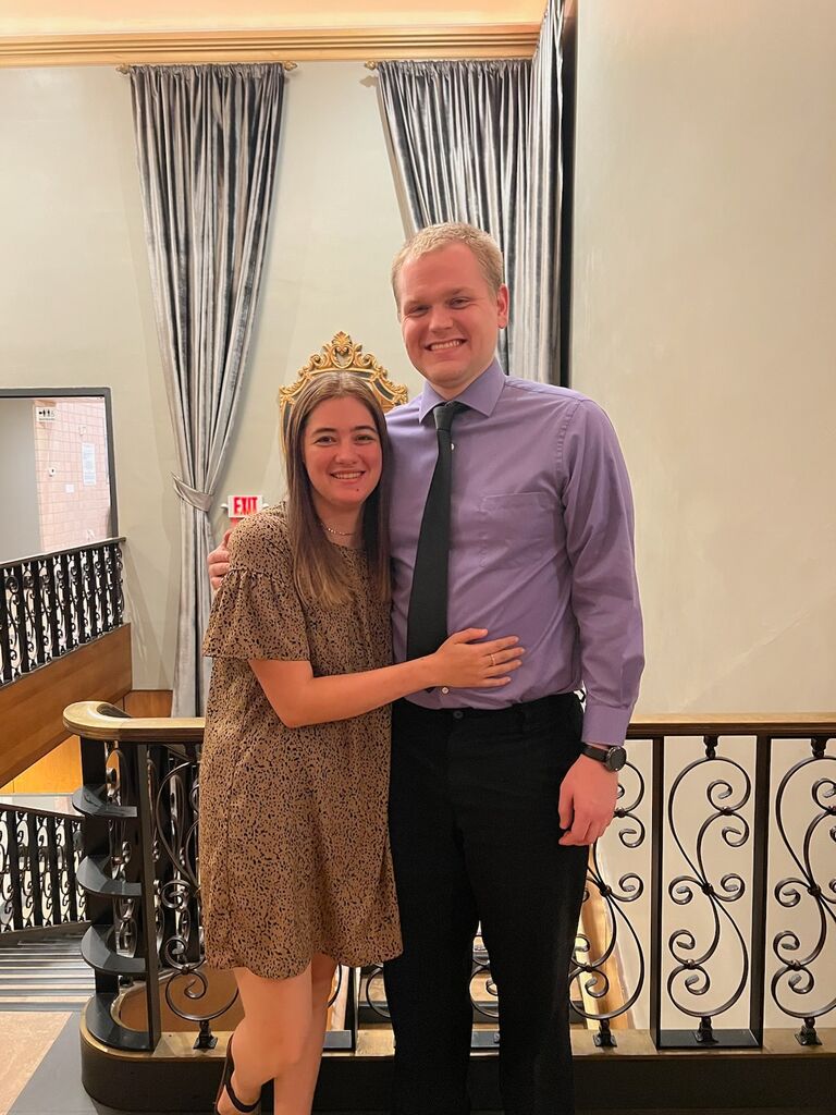 Our first trip and first wedding together 
