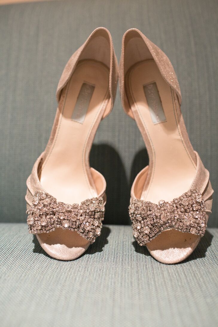 blush peep toe heels