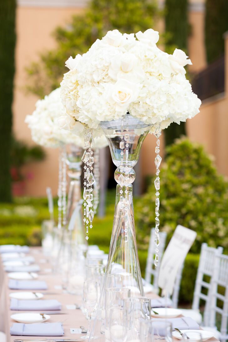 White Floral Centerpieces