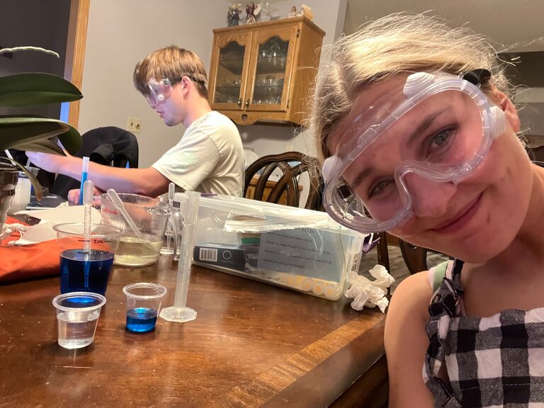 One of the many labs we completed as partners. Best school year ever!!