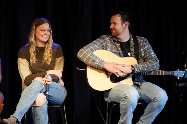 Sara attends Contrast Church, a church plant that David is a part of, for the first time. They would meet on the worship team and serve together while building a friendship for over a year.