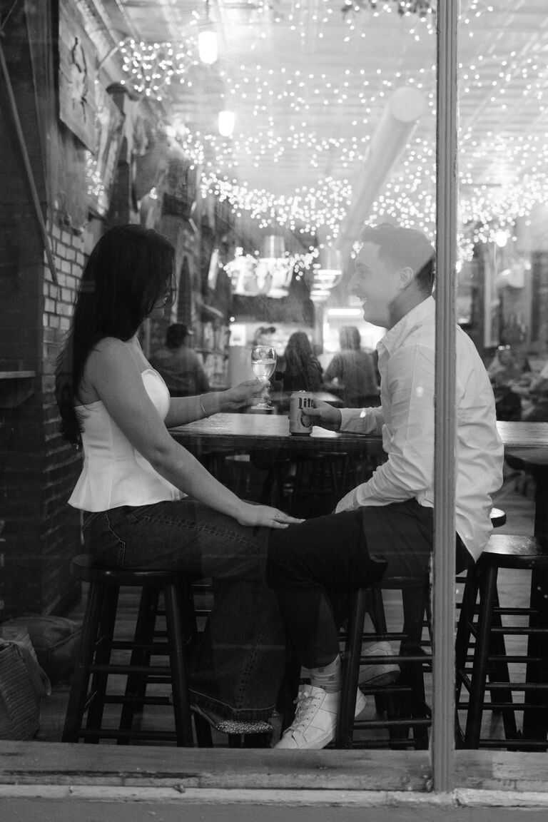 Paul and I met in college at Shuckin' Shack Oyster bar in 2017. I ~boldly~ tapped on his shoulder and acted like it wasn't me... he then asked if I was interested in an oyster shooter... How could I resist?!
