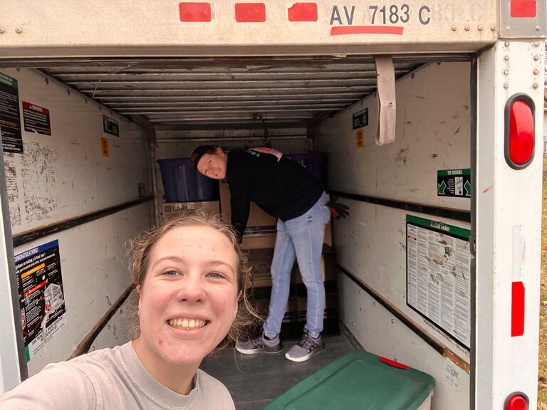 Cleo and Zach moved into their own apartment in Grand Haven!
