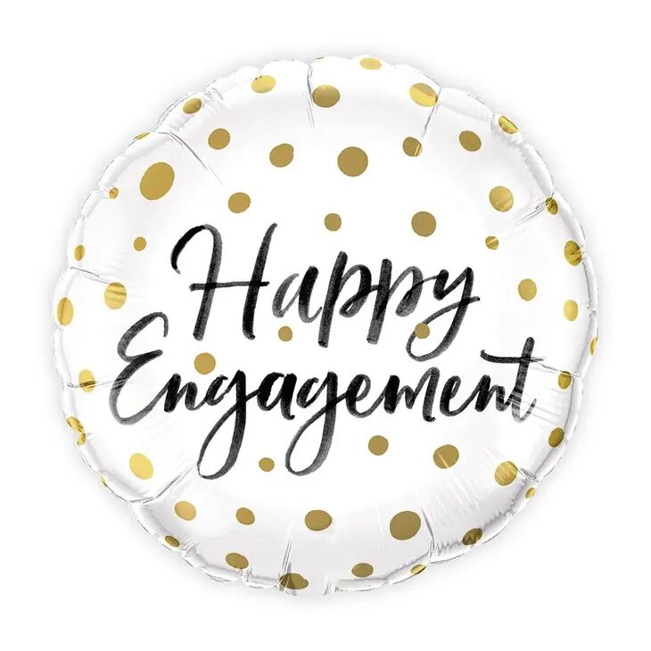 Happy Engagement polka-dot balloon for your engagement party