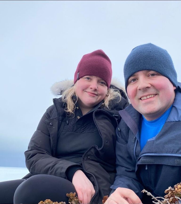 Snowshoeing near Twillingate Lighthouse