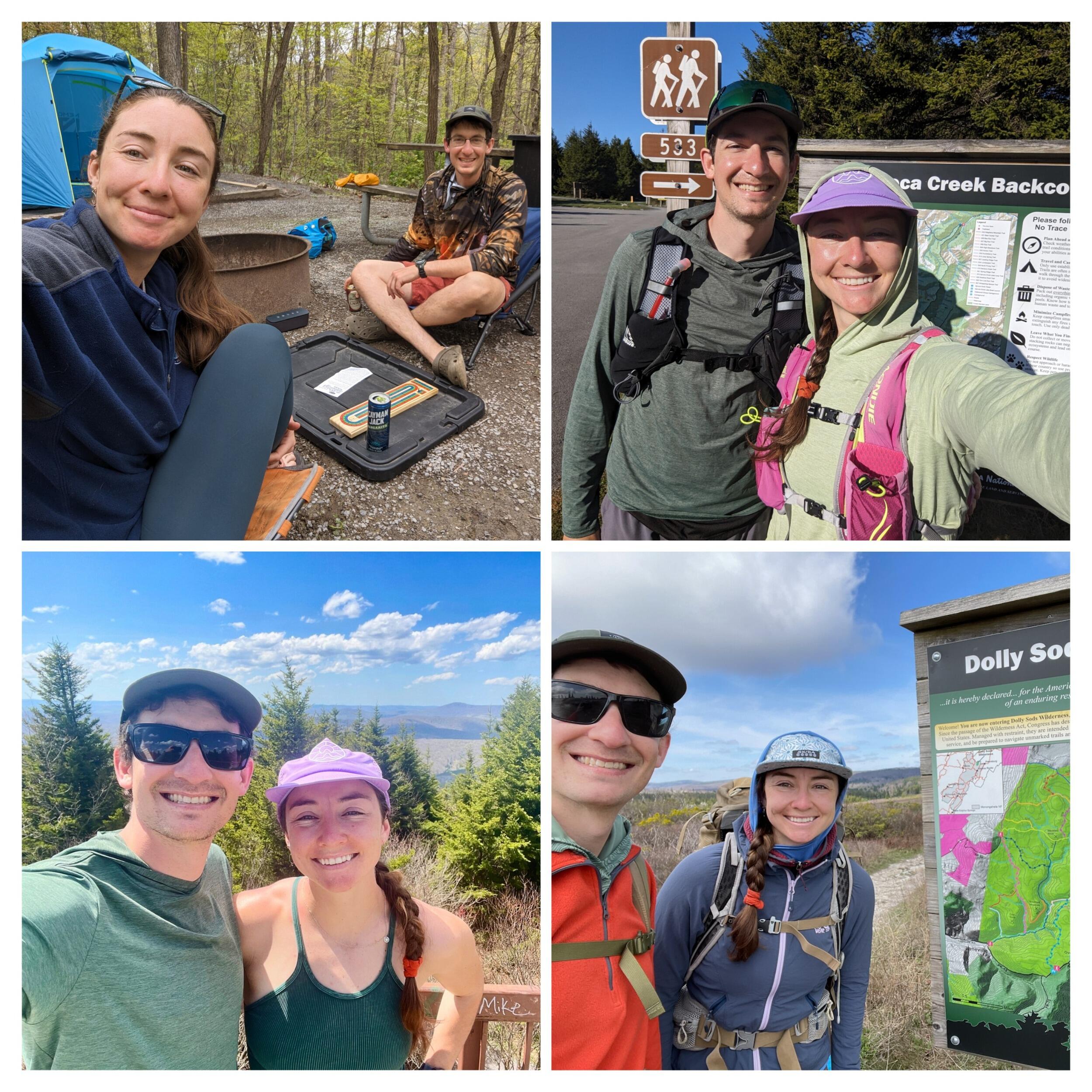 Exploring our new 'home' in WV  (Dolly Sods Wilderness backpacking, Seneca rocks camping and swimming, and Spruce Knob trail running). Go mountaineers!