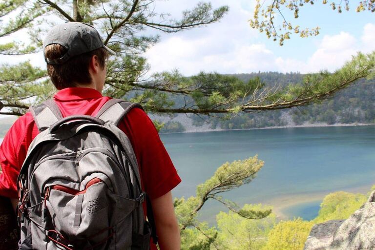 Devil's Lake, one of our first dates