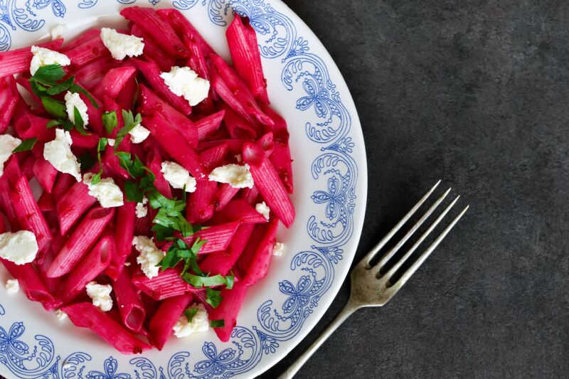 Pink pasta Galentine's Day party ideas