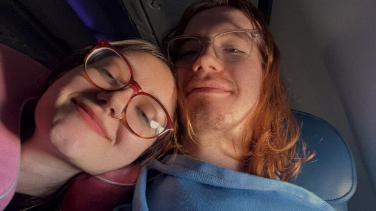 Fun fact: I hate flying. Zach always makes it fun for me