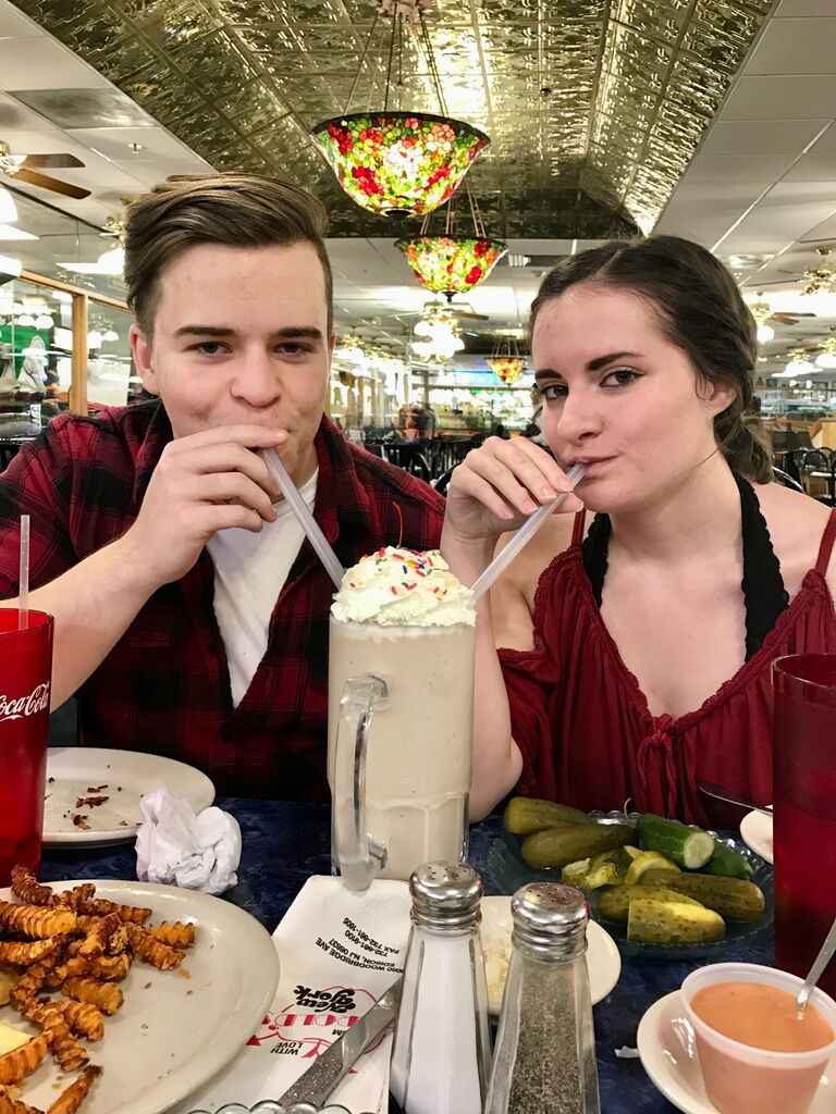 Celebrating Brandon's 20th Birthday at Harold's New York Deli