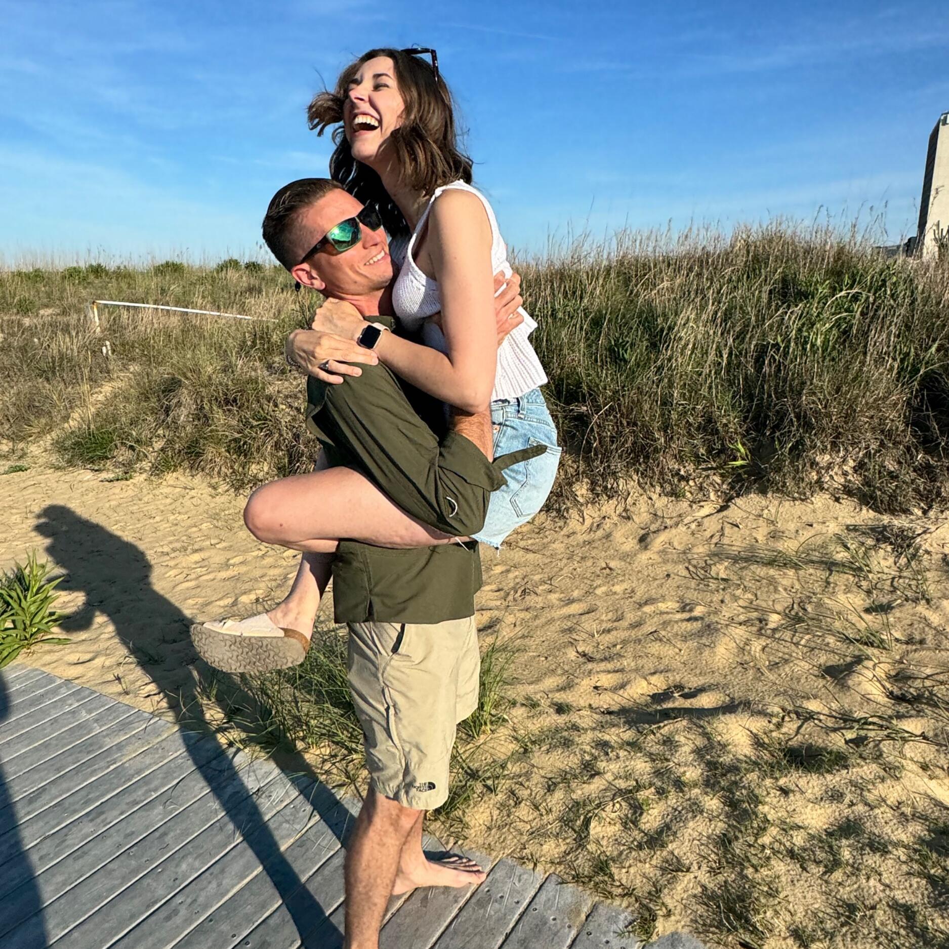Taking prom photos as we sent my sister off to Prom.