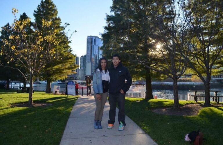 First "I love you" said during a weekend trip in Chicago