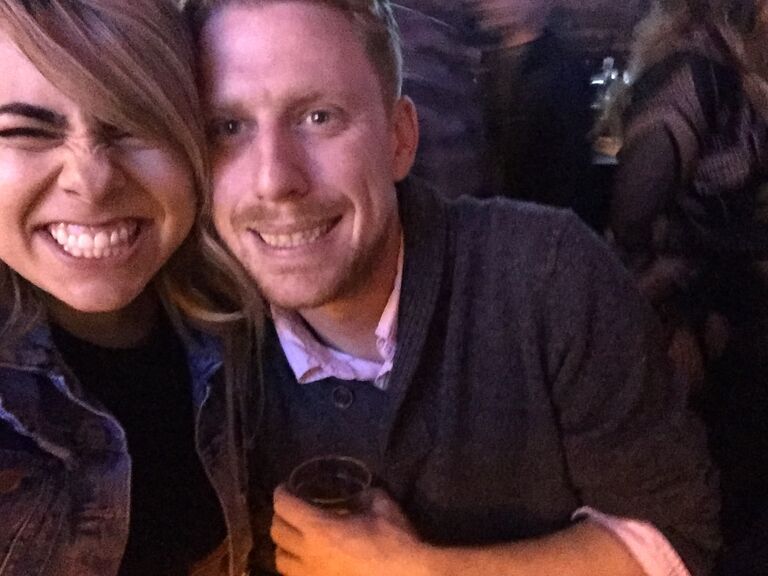 Our first photo together, 3 months before we became an official couple.