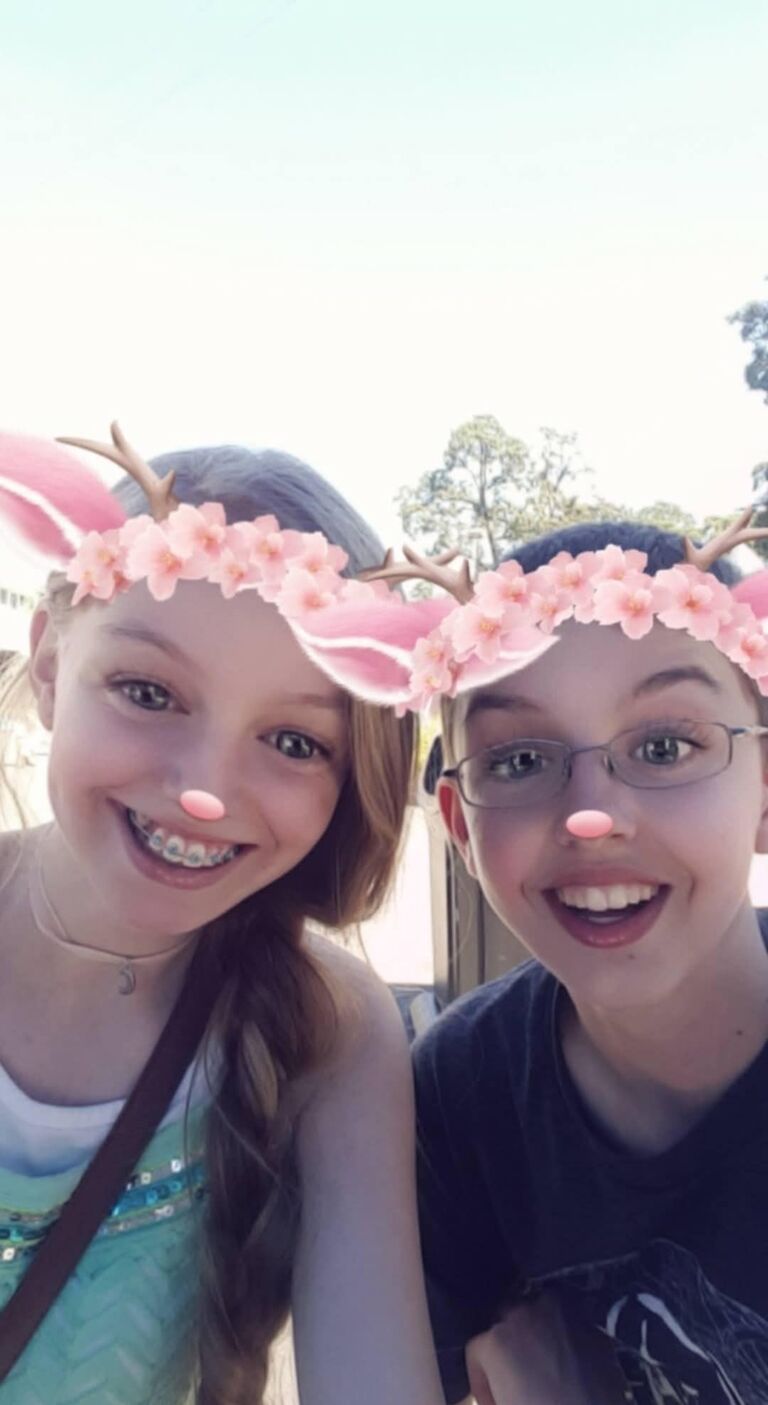 This was the first time we ever hung out somewhere other than school. We went to Oaks Park *this becomes important later ;)*.
We were so little!