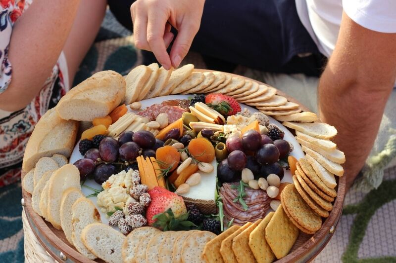 Love Island themed party - charcuterie boards