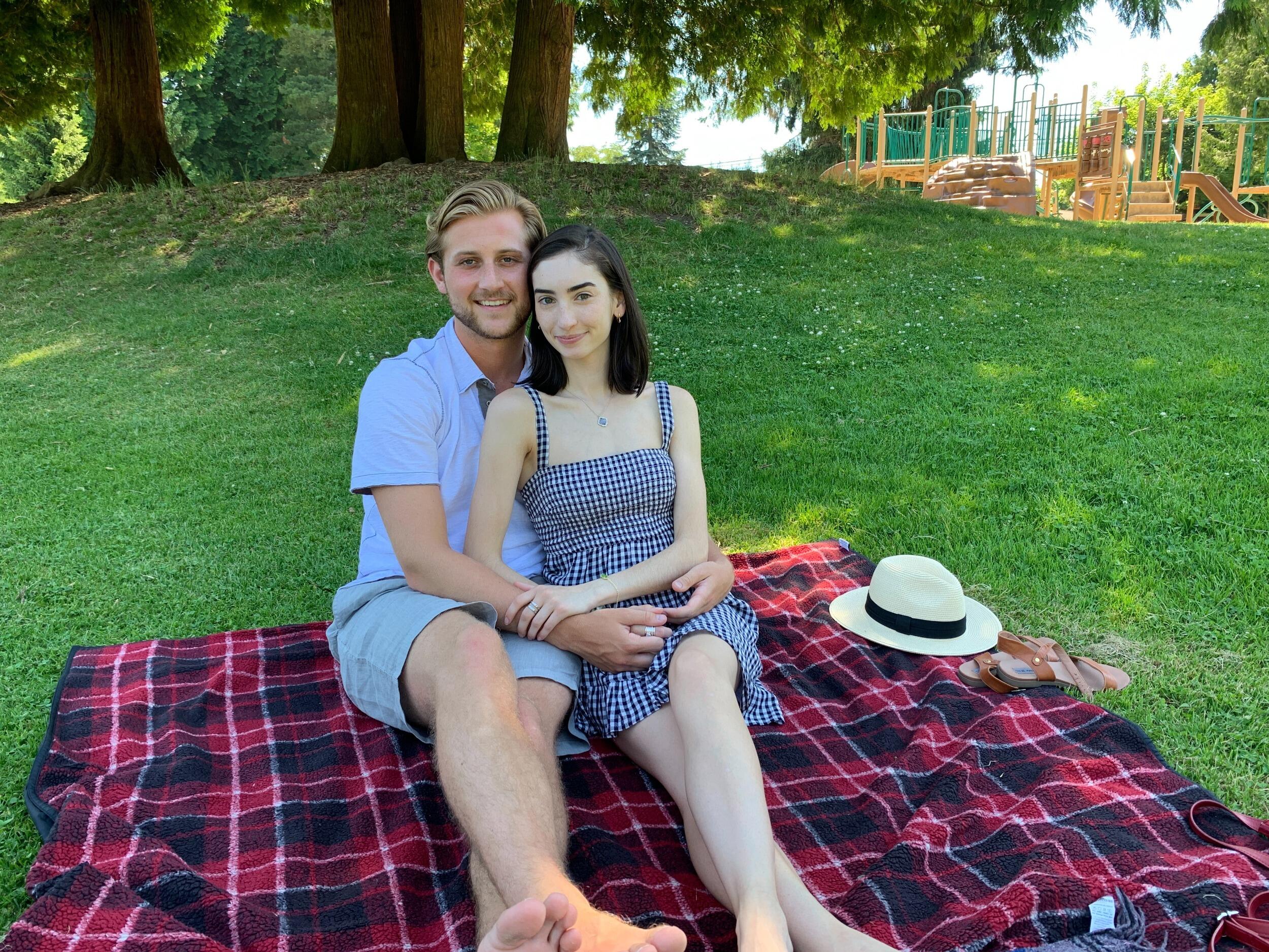 Brandon is busy building flight hours  and Sophia lovingly packs picnics for the two to enjoy on his little time off! They spent the summer in the sun and discerned their future together.