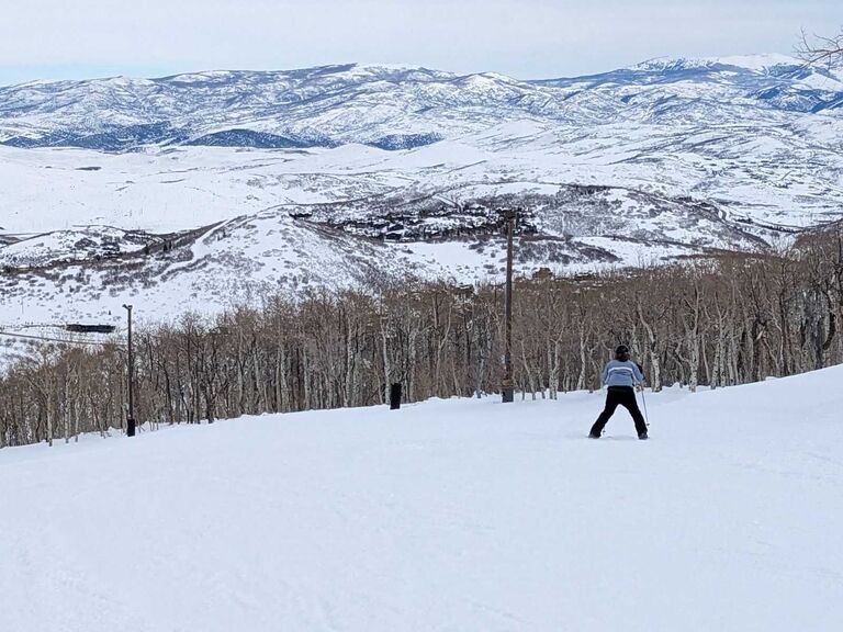 I was invited on the Springfield ski trip, even though I did not know how to ski. Thanks to many hours of training from Matt and his Dad, here I am skiing down a slope by myself!