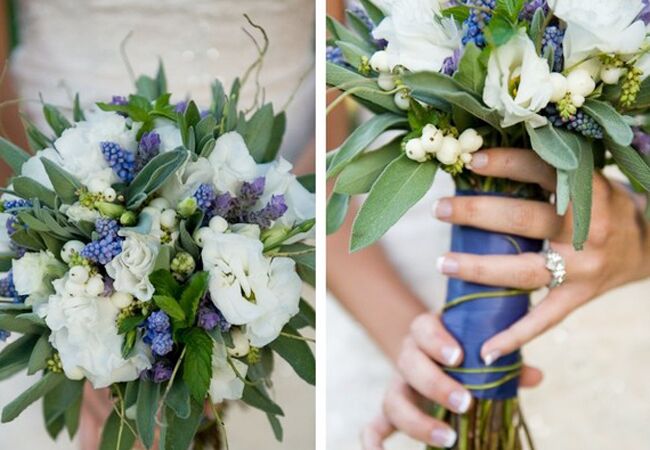 Sage and mint bridal bouquet