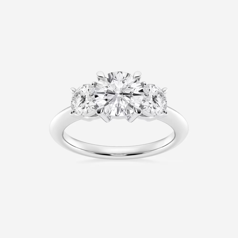 Grown Brilliance three-stone diamond engagement ring