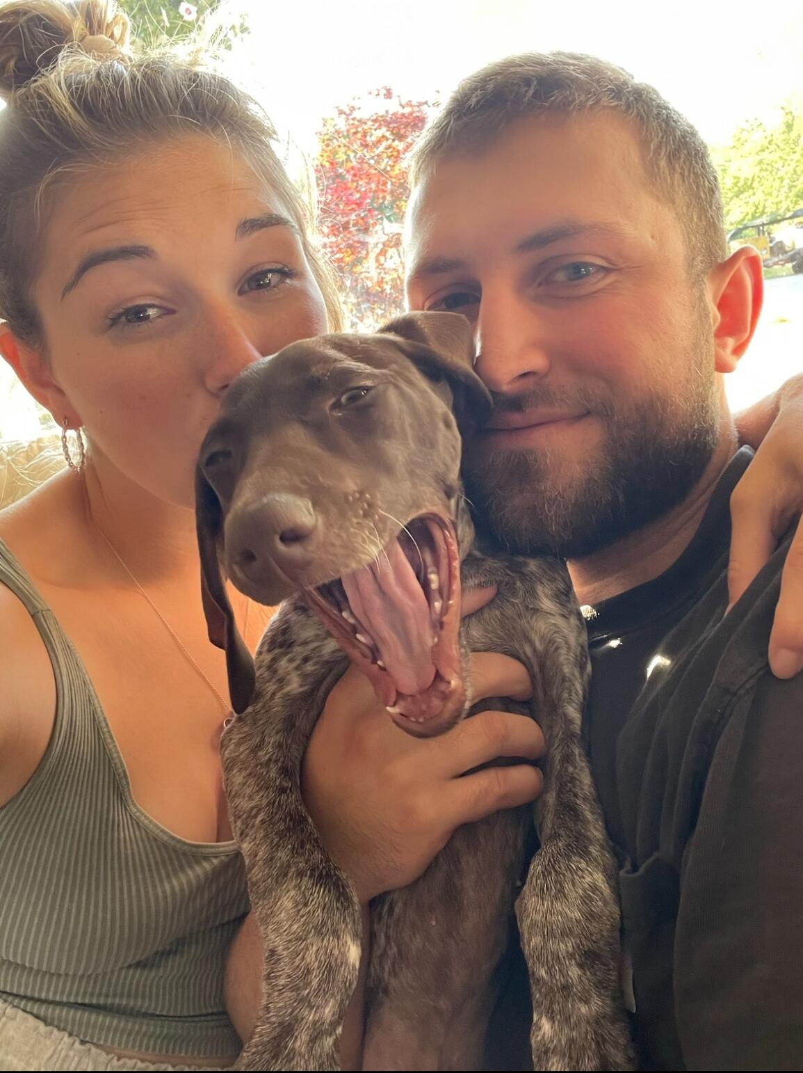 In April of 2024 we got our first puppy together, Rip instantly became apart of our family, we learned how to navigate stress while simultaneously creating our own little family that we adore. 