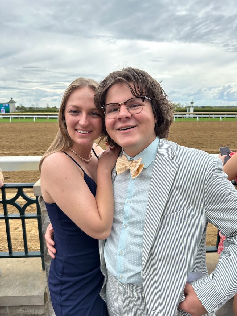 Jake never misses an opportunity to wear his pinstriped suit