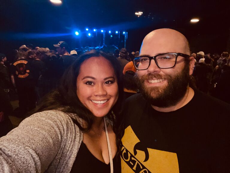 Celebrated his birthday (a couple days later) by going to our first concert together.