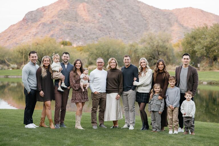Family photos at Thanksgiving! We got to celebrate Thanksgiving with both families - Palm Desert with the Dudas' and Scottsdale with the Dworak's!