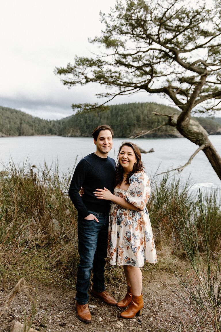 Engagement Shoot Day in Rosario Beach, Washington