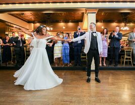 Couple during their first dance