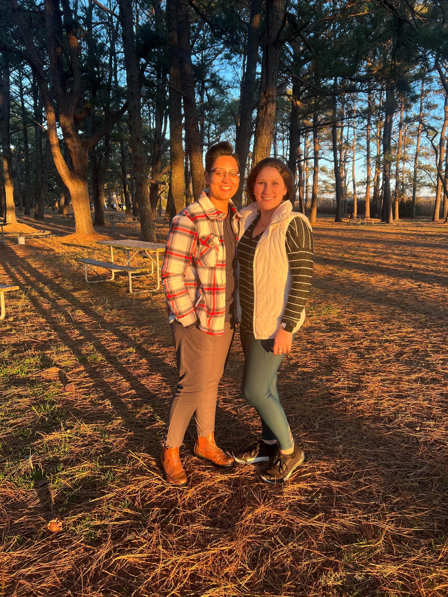 Our first Thanksgiving together: Family camping to Chincoteague Island, VA.