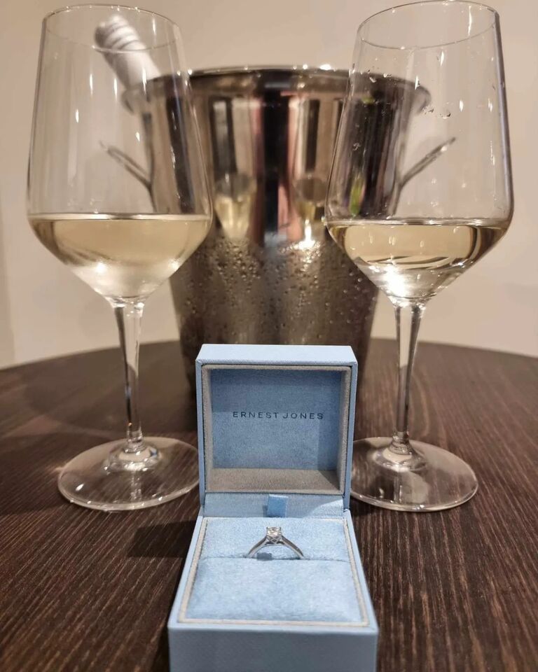 Adrian proposed in Chester (where we met) after organising a boat trip and before a lovely meal. It was beautiful!