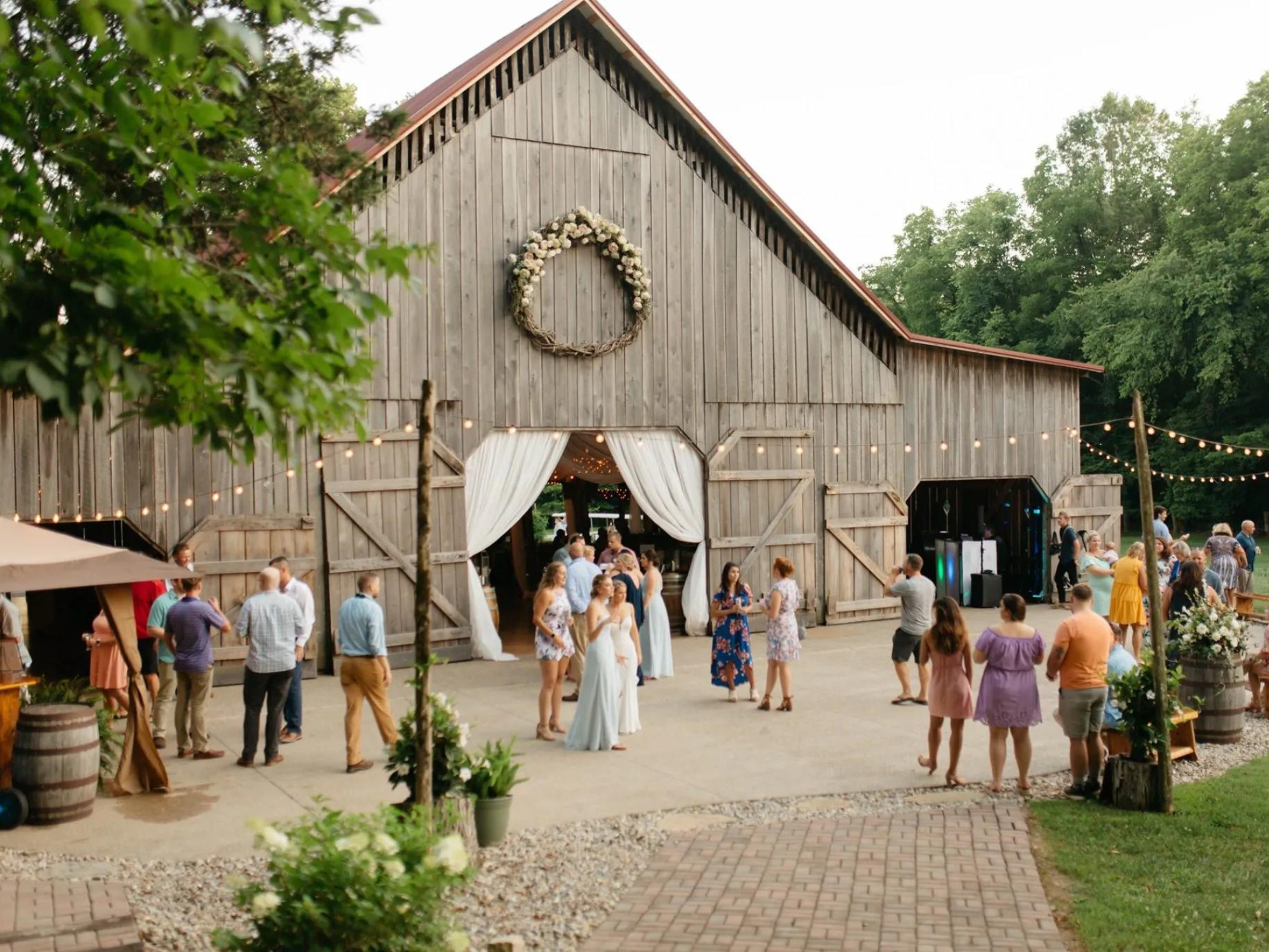 The Barn at Cedar Grove barn wedding venue in Greensburg, Kentucky