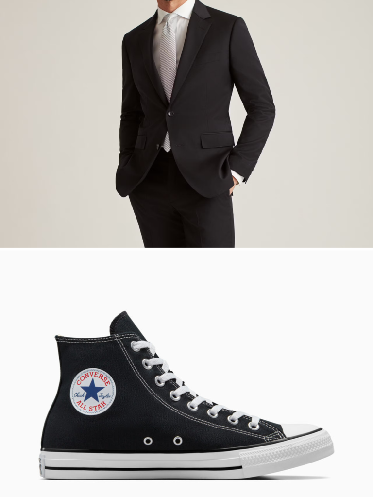 Converse all star with suit best sale