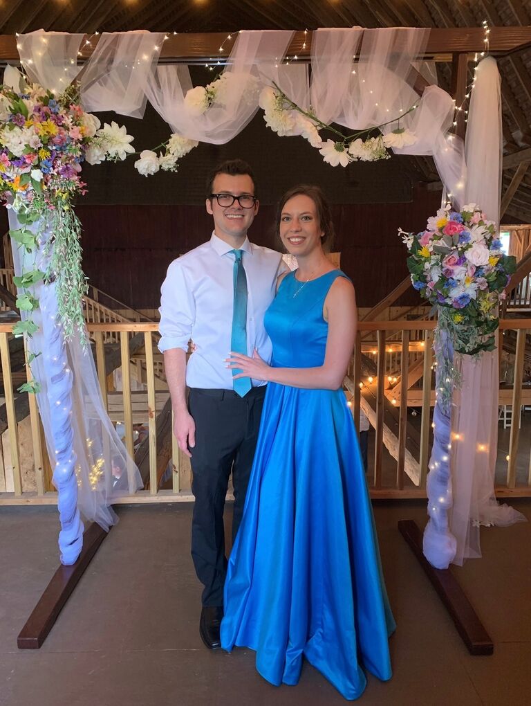 2 years together.
(picture taken at Katie's best friend's wedding)