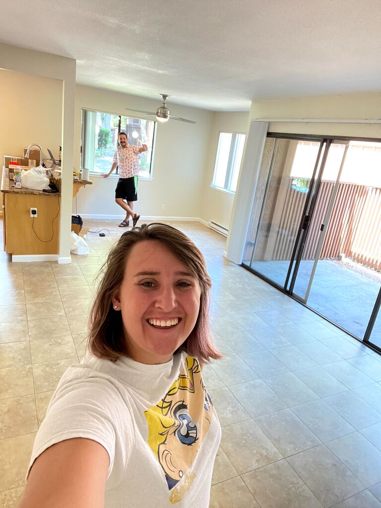 Brittany and Brandon got their first apartment together!
