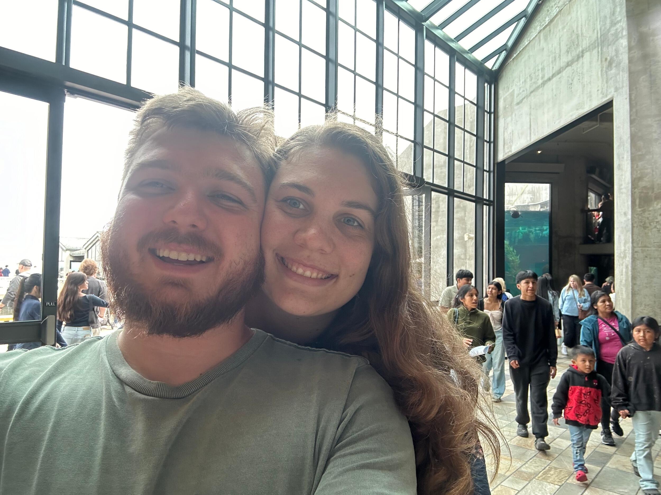 Visiting each other every 3 - 4 weeks while Sam worked across the state. 