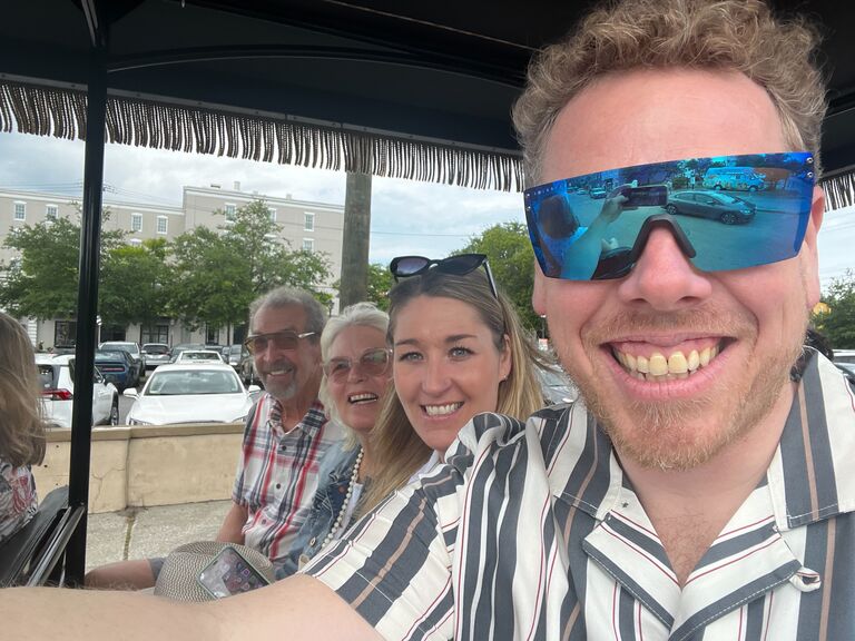 Geoff meets MPK (Mama and Pappa Knight) in Charleston, South Carolina.