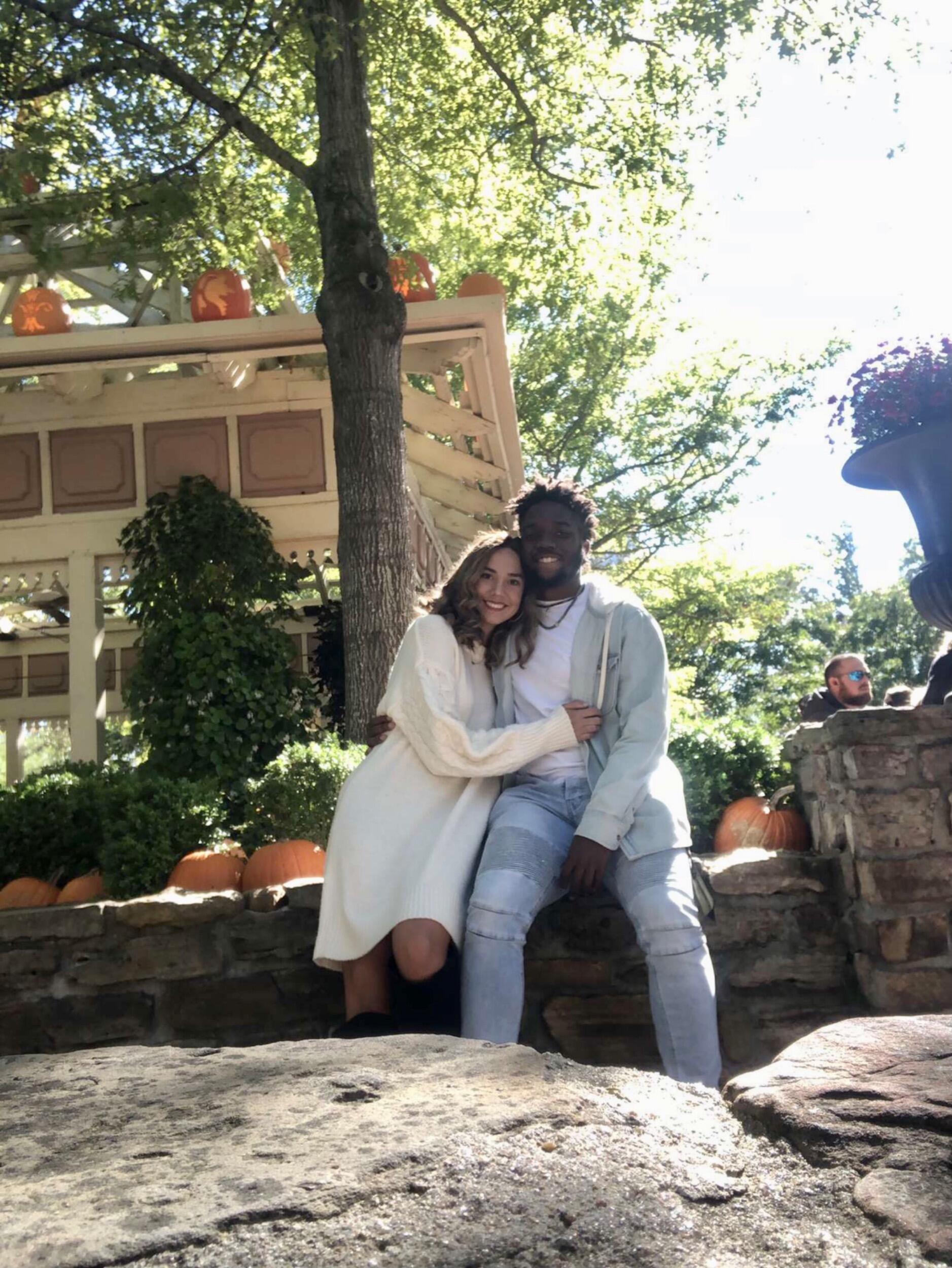 JP and I went to Branson this weekend in October for his birthday! We went walking around the landing and went to Silver Dollar City for the fall festivities. The park was completely packed on this day. We didn't think we were going to get in! 