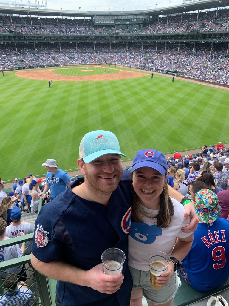 And Maggie fell in love with the Cubs too, almost as much as she loves Robbie.