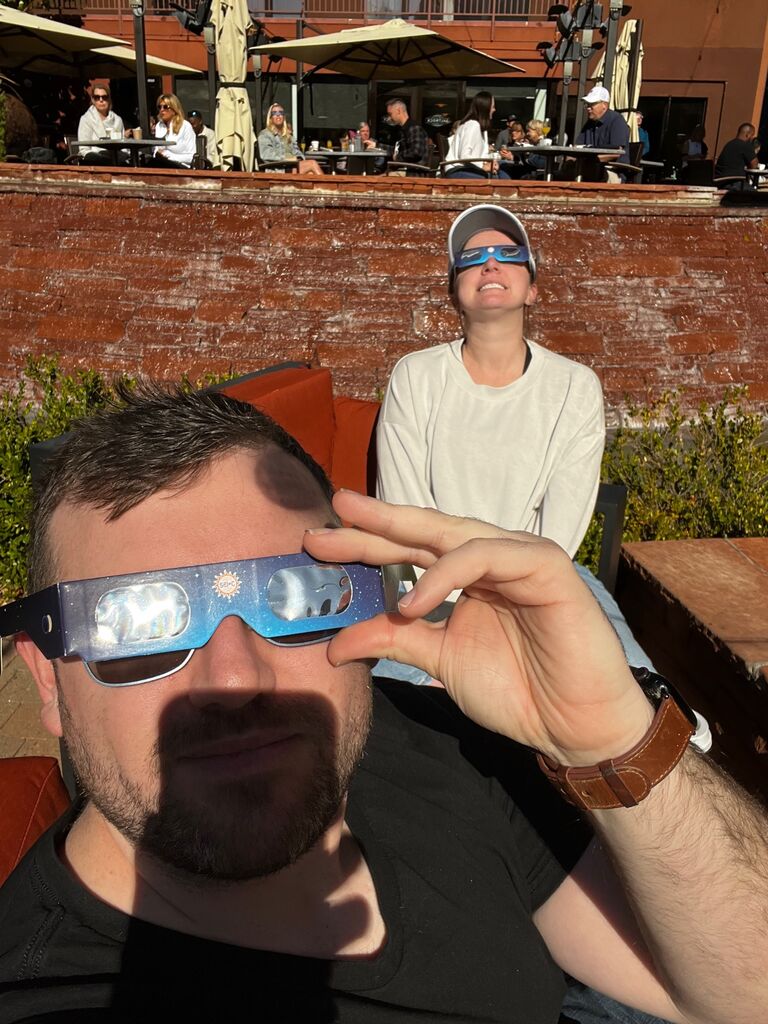 Watching the total solar eclipse in Sedona, AZ