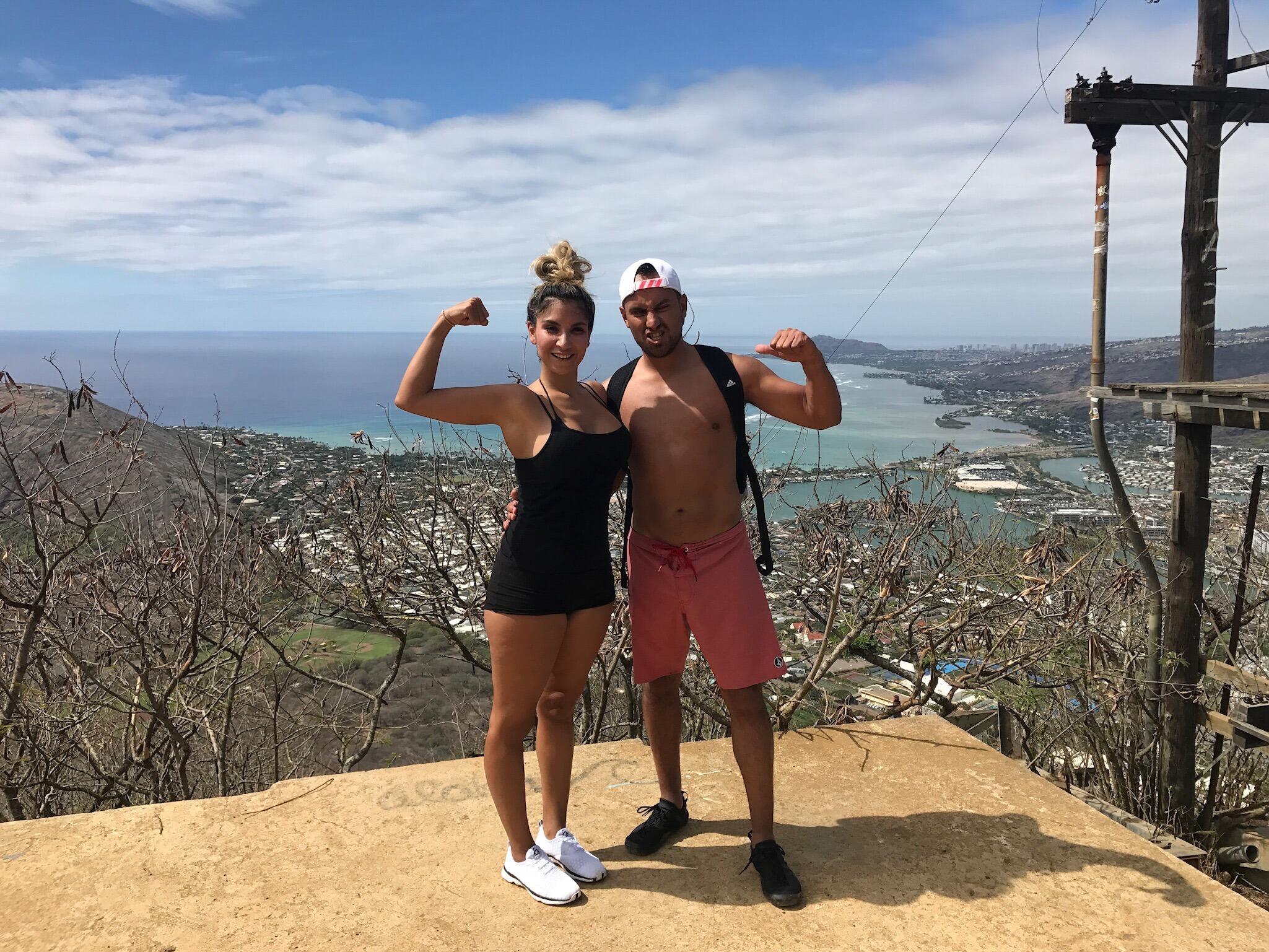 We hiked Koko Head Trail in Honolulu, Hawaii. Barb's panic attack is not pictured. 
